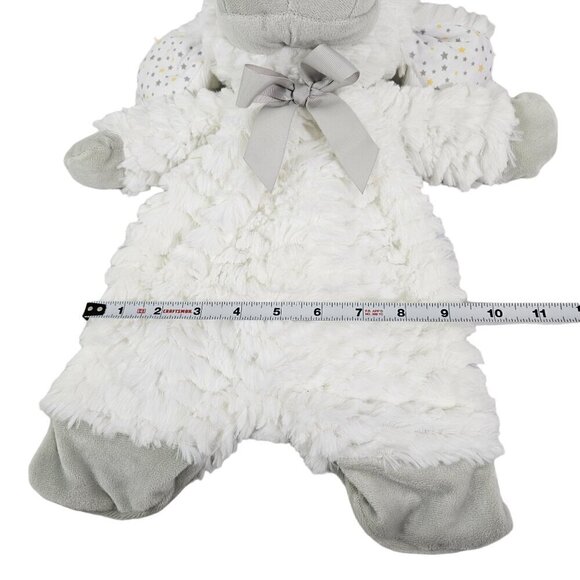 Baby Ganz Sleepy Sheep Flat-A-Pat 16” White Security Cuddle Blanket Lamb Lovey - Picture 5 of 12